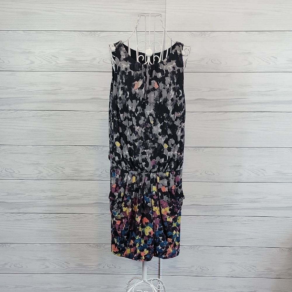 BCBGMaxazria Janis Sleeveless Midi Dress Womens Size S